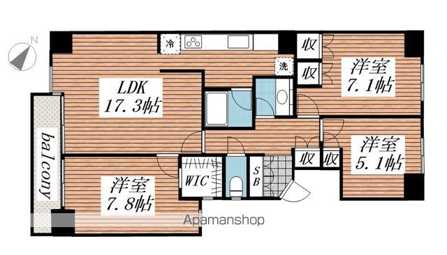 【グランドメゾン津田沼の間取り】