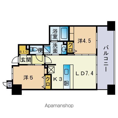 アメイズブレステージ別府の間取り写真