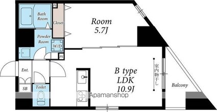 リブリ・サンヴィレッジ２６[1LDK/40.12m2]の間取図