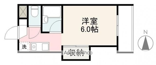 アカデミーハイツⅠ[1R/23.12m2]の間取図