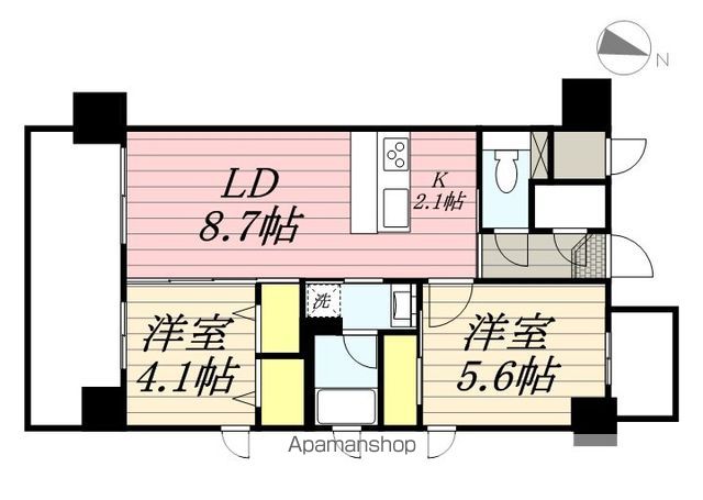 【アルファシオベイス博多の間取り】