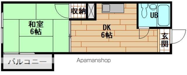 コーポ安留の間取り写真