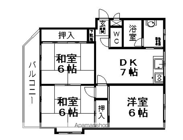 リバーストーンの間取り写真