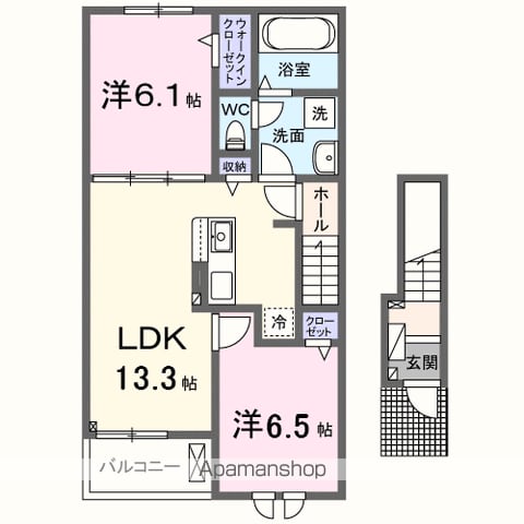 グラッドネス志免東I A棟の間取り写真