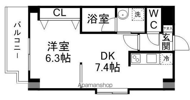 しゃとれ山手町の間取り写真
