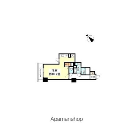 ＴＫフラッツ渋谷[1R/31.34m2]の間取図