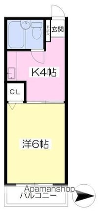 コーポ本田[1K/19.17m2]の間取図