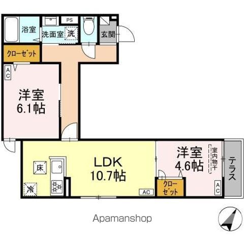 グラナーデ西大泉の間取り