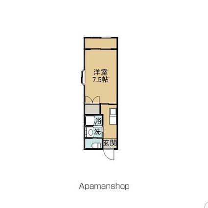 長野県上伊那郡辰野町大字赤羽[1K/25m2]の間取図