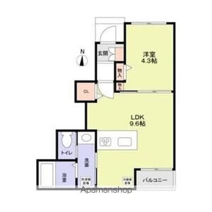 （仮称）江東区大島７丁目計画[1LDK/33.12m2]の間取図