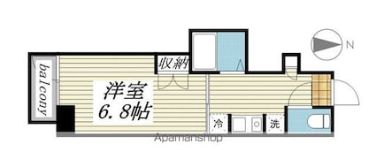ＳＡビル[1K/23.13m2]の間取図
