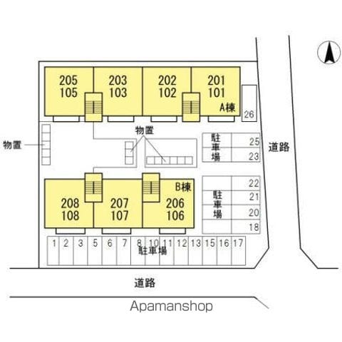 パークハイム　Ａ棟 101 ｜ 岐阜県羽島郡岐南町野中３丁目190（賃貸アパート2LDK・1階・62.88㎡） その21