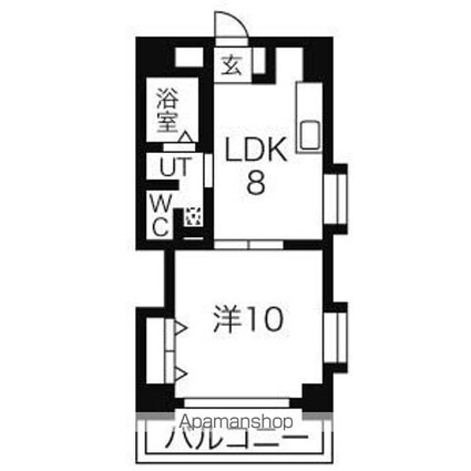 ＴＲＵＳＴＹ千代田[1LDK/41.16m2]の間取図