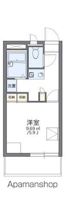 レオパレスロイヤル[1K/20.28m2]の間取図