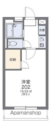 レオパレスパストラル[1K/26.49m2]の間取図