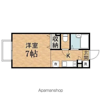 エンドレス[1R/23.18m2]の間取図