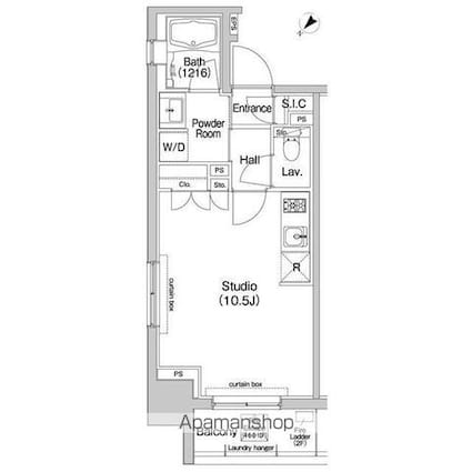 コンフォリア東池袋ＥＡＳＴ[1R/29.24m2]の間取図