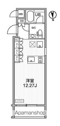 ＡＬＴＥＲＮＡ学芸大学[1R/25.04m2]の間取図
