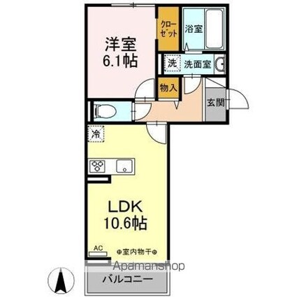 Ｍａｉｓｏｎ　ｄｅ　ａｕｂｅ[1LDK/42.93m2]の間取図
