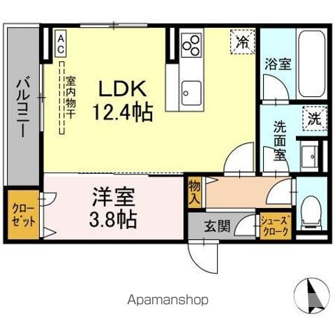 レーヴ・クレール東中央の間取り写真