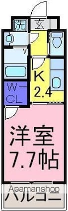 メゾン大塚[1K/25.8m2]の間取図
