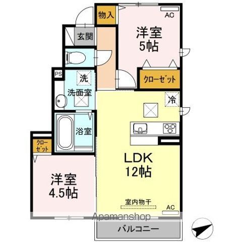 アイン ベアーの間取り写真