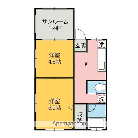 KAZUハイツの間取り写真