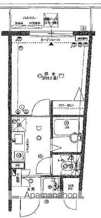 ロイヤルアメニティ練馬[1K/19.71m2]の間取図