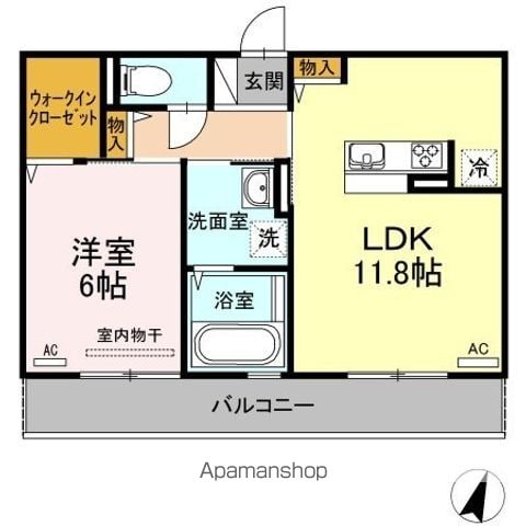 シャンデリアの間取り写真