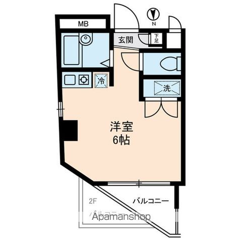 府中市八幡町のマンションの間取り