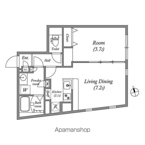 【世田谷区南烏山のマンションの間取り】