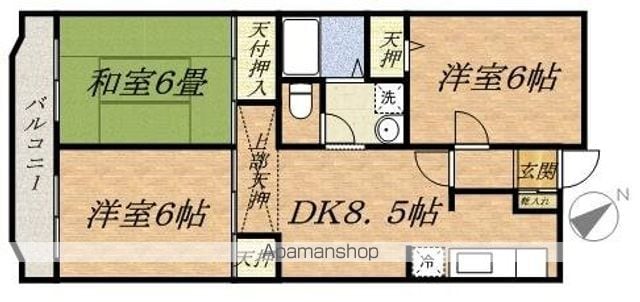 市川グリーンタウン第二ミズホの間取り写真