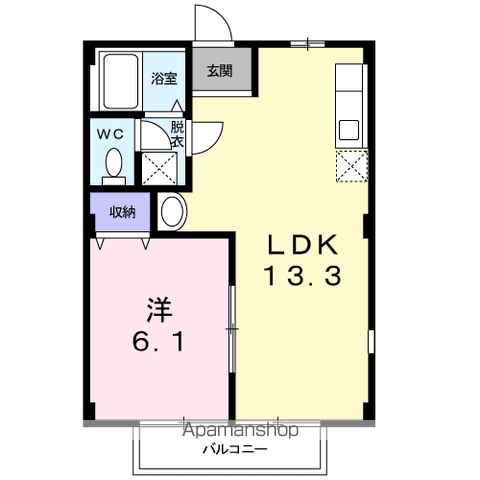 グランヴェール内藤の間取り