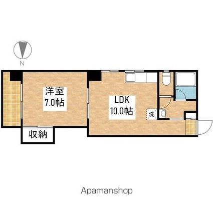 愛知県名古屋市中区栄５丁目[1LDK/40.25m2]の間取図