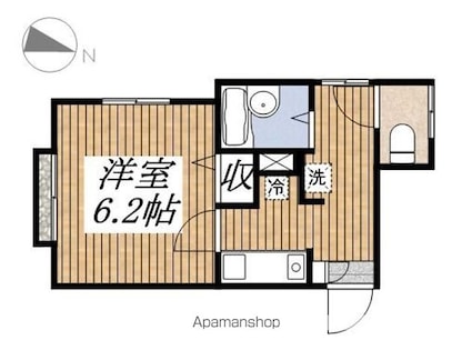ソラーナ国立　Ｓｏｌａｎａ　ｋｕｎｉｔａｃｈｉ[1K/22.45m2]の間取図