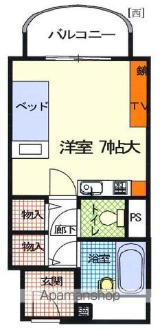 和歌山市十番丁のマンションの間取り