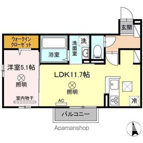オリーブマンションの間取り写真
