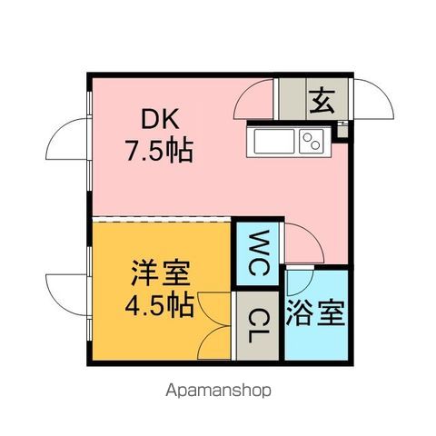 プレステージ北20条の間取り写真