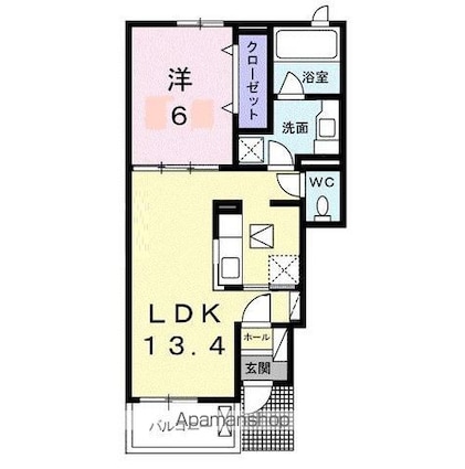 アークスⅢ[1LDK/45.09m2]の間取図