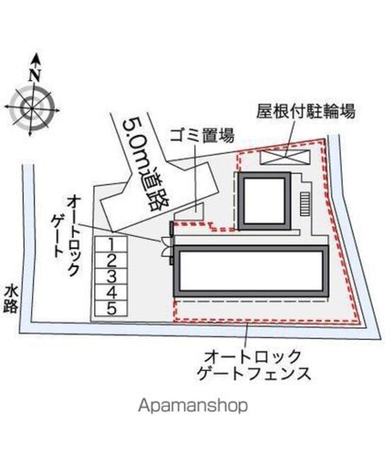 レオパレスシルバ　コート[1K/20.14m2]の配置図