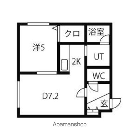 ブランノワール東区役所の間取り写真