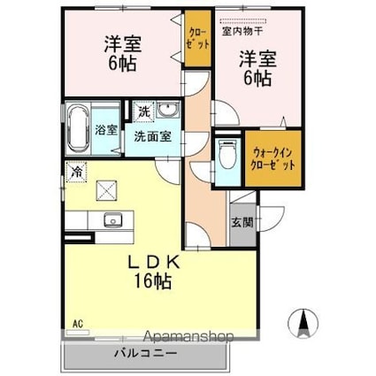 ＯＴＴ’ｓ南蔵王[2LDK/66.7m2]の間取図