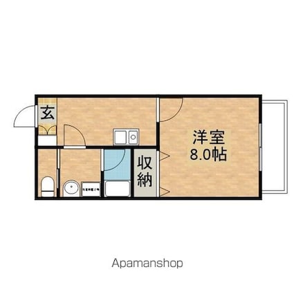 アットホーム１２[1K/29.6m2]の間取図