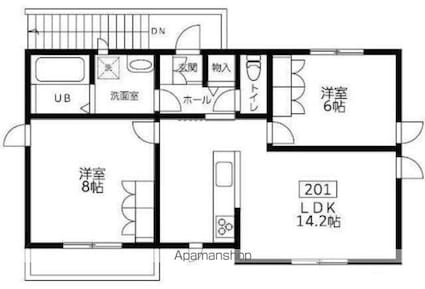 Ｐａｌｍｙｒａ[2LDK/59.2m2]の間取図