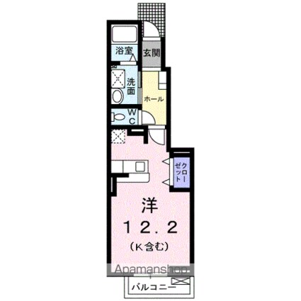 ヌーベル　ヴァーグ[1R/32.9m2]の間取図