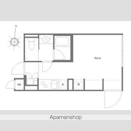 アバンテリム三軒茶屋[1R/20.36m2]の間取図
