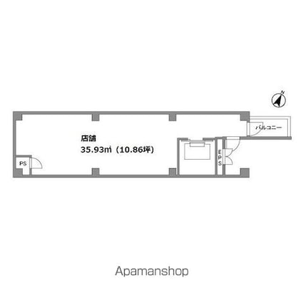 ＴＡ初台ビル[事務所/35.93m2]の間取図