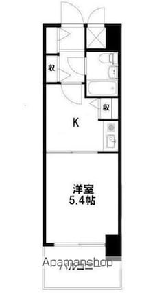 ライオンズマンション大泉学園東[1K/20.79m2]の間取図
