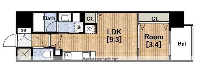 URBANEX心斎橋EASTの間取り写真