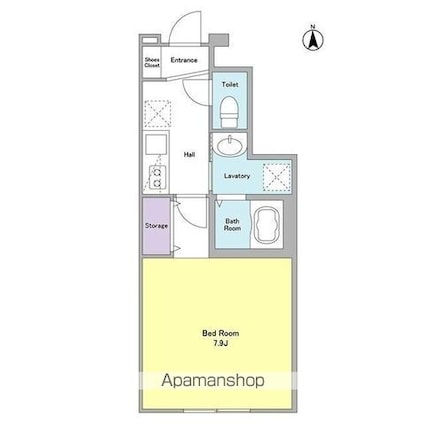 ＣＯＳＭＯハウス[1K/27.78m2]の間取図